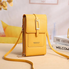 Buylor Women's Bag Touch Screen Shoulder Phone Bags RFID Anti-theft Brush Wallet