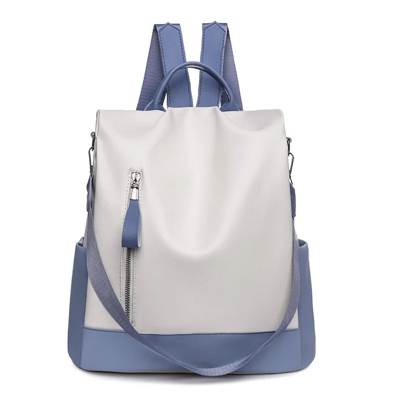 Casual PU Leather Backpack Women Waterproof School Bags Teenage Girls