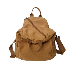 Spring Canvas Backpack Teenager Shoulder Bag Women Men Large Handbag