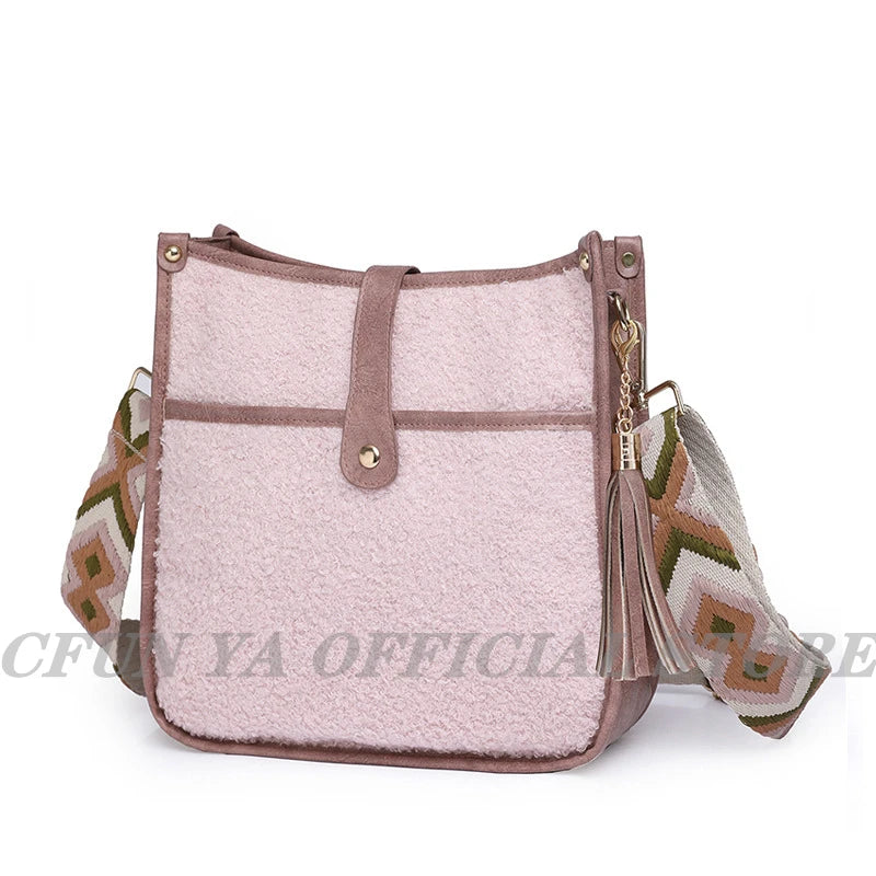 Soft Leather Travel Shoulder Bag for Women Teenager Girls