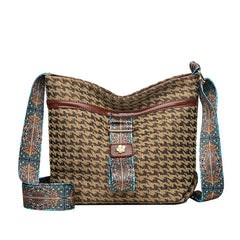 Vintage Leopard Women Shoulder Bag Teenager Girl Bucket Bag