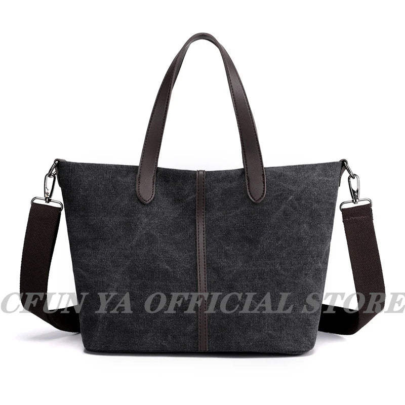 Retro Women Shoulder Bag Handbag High Capacity Portable Messenger Bag