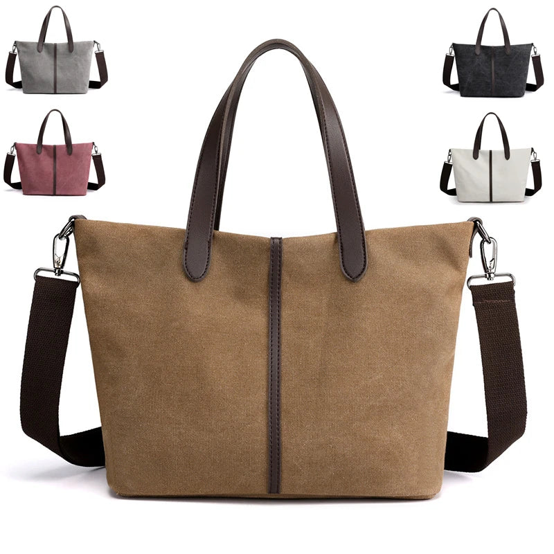 Retro Women Shoulder Bag Handbag High Capacity Portable Messenger Bag