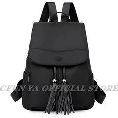 Boho Women's Backpack with Tassels Large Travel Bagpack