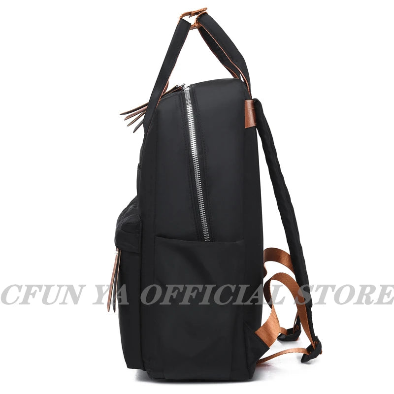 Nylon Women's Backpack 14 Inch Bagpack for Teen Girls