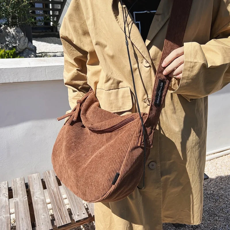 CGCBAG Women Canvas Messenger Shoulder Bag Casual Large Capacity
