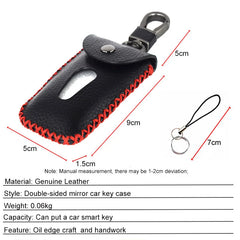 Men's Leather Key Case Wallet Organizer Zipper Key Holder