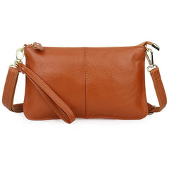 Leather Women's Messenger Bag Cowhide Handbag Large Capacity Shoulder Bags