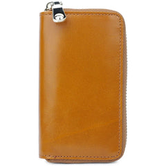Premium Retro Cowhide Key Wallet Oil Wax Leather Key Case