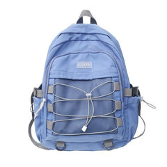 CTRLLOCK Preppy Style Adjustable Buckles Student Backpack