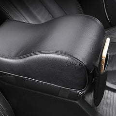 Car Armrest Box Memory Foam Cushion Leather Side Pocket