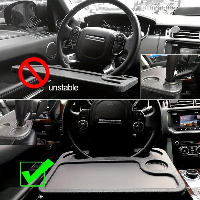 Car Table Tray Steering Wheel Pallet Eat Work Cart Food Holder Tray