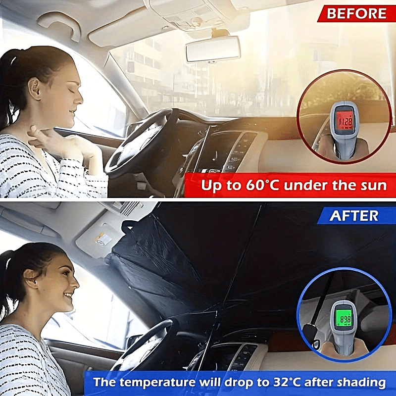 Foldable Car Windshield Sun Shade Umbrella Cover Reflective Sunshade