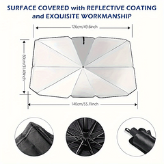 Foldable Car Windshield Sun Shade Umbrella Cover Reflective Sunshade