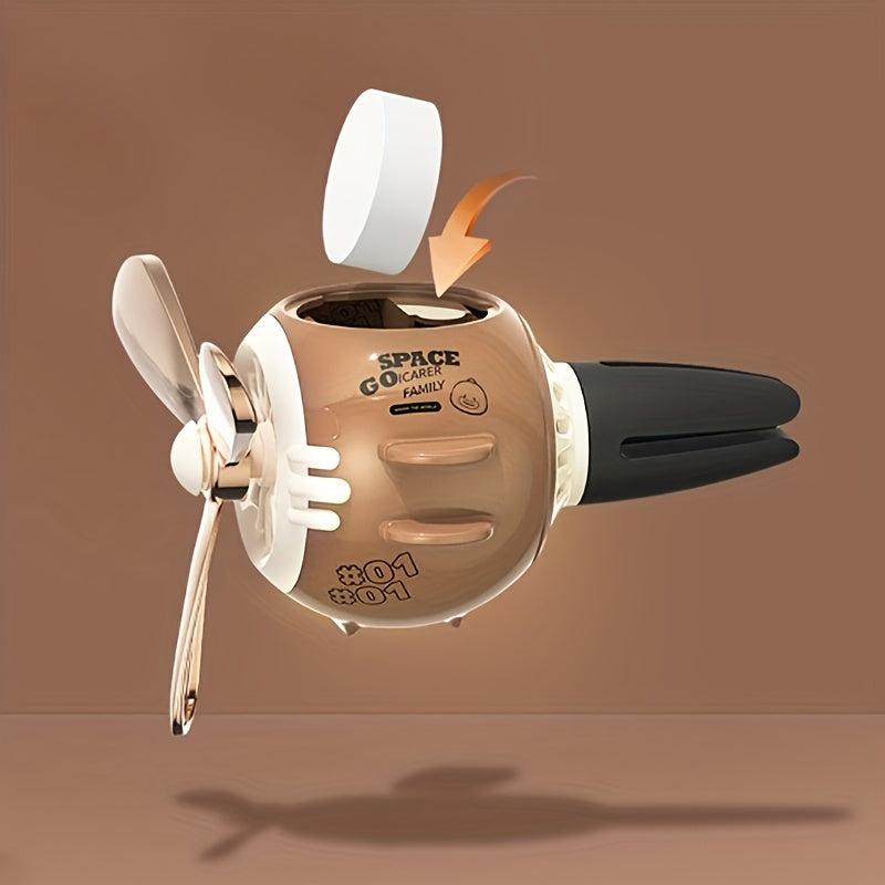 Car A/C Outlet Magnetic Doll Aromatherapy Ornament with Cologne & Lemon