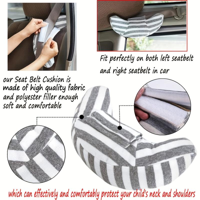 Car Seat Travel Pillow Neck Support Cushion Pad Soft Headrest Shoulder Pad