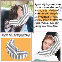 Car Seat Travel Pillow Neck Support Cushion Pad Soft Headrest Shoulder Pad