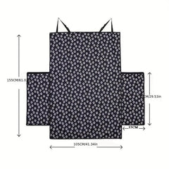 Waterproof Pet Car Rear Seat Cover Mat for Dogs Cats