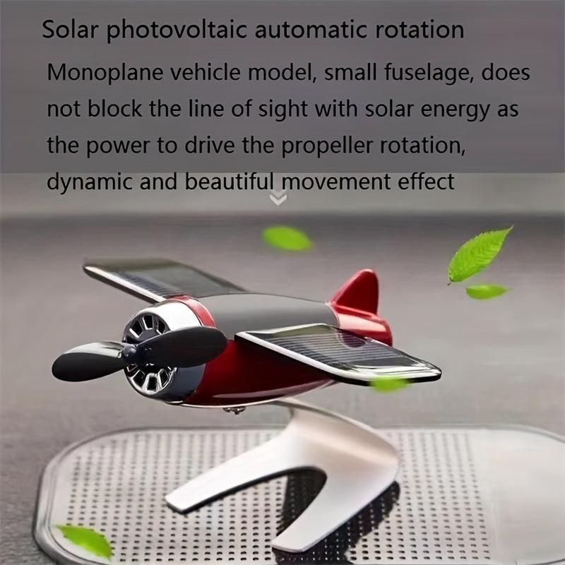 Solar Airplane Car Decoration Interior Accessories Desktop Ornament Gift