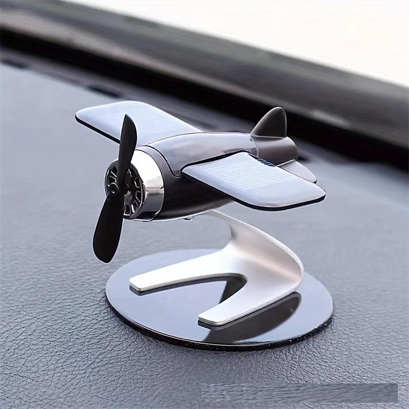 Solar Airplane Car Decoration Interior Accessories Desktop Ornament Gift