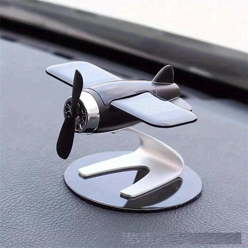 Solar Airplane Car Decoration Interior Accessories Desktop Ornament Gift