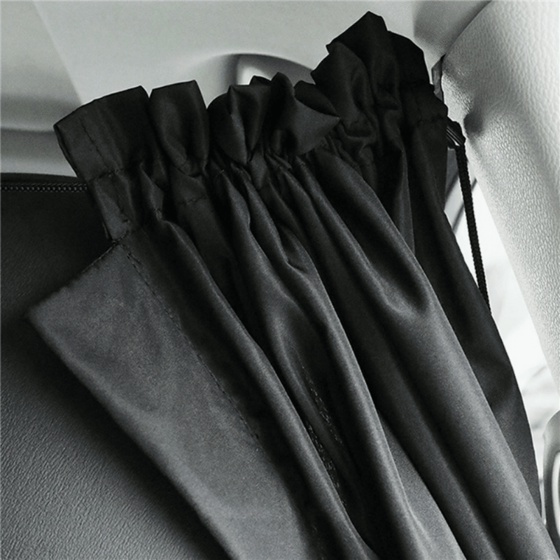 2pcs Taxi Car Sun Shade Privacy Curtain Set