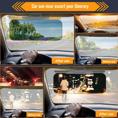 2 in 1 Car Visor Night Anti Glare Sun Anti UV Block Visor Non Glare Shield
