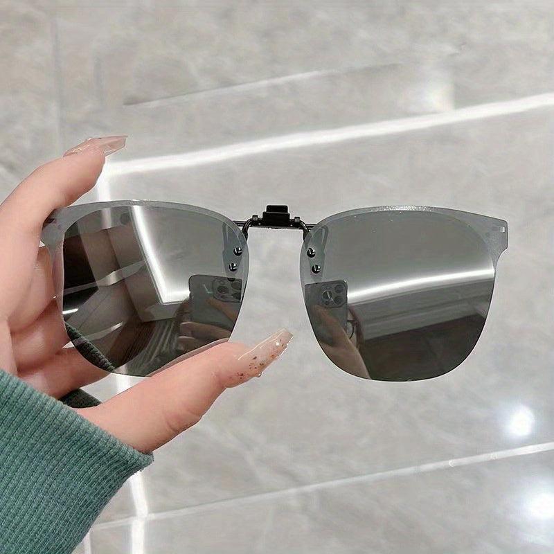 Unisex Polarized Sunglasses Clip Ons with Case