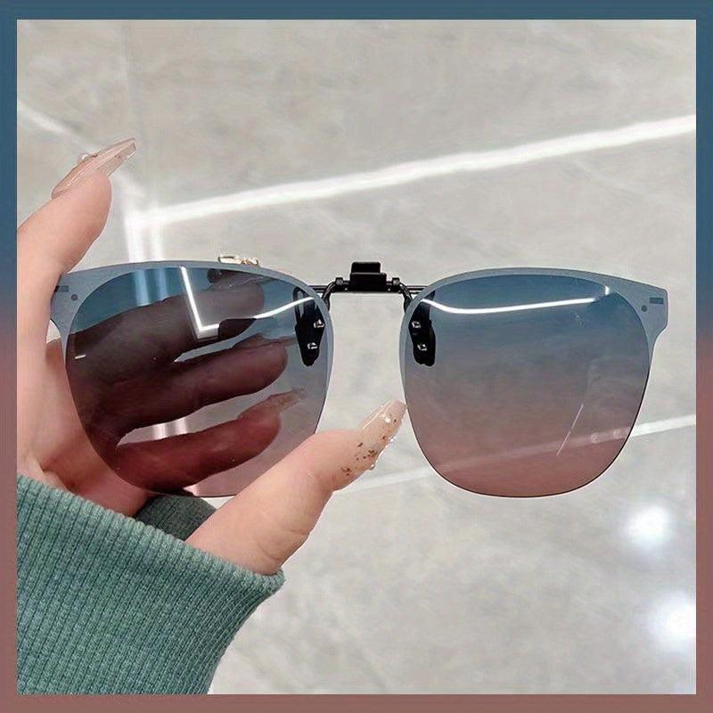 Unisex Polarized Sunglasses Clip Ons with Case