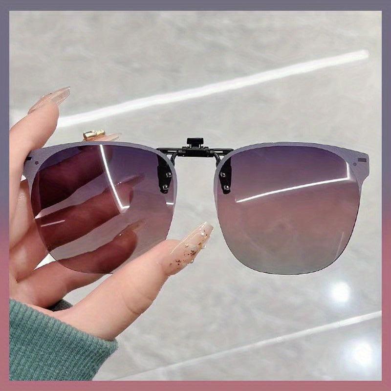 Unisex Polarized Sunglasses Clip Ons with Case