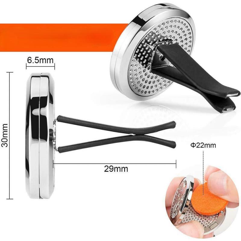 Aroma Locket Car Diffuser Air Freshener Purifier with 10 Pads
