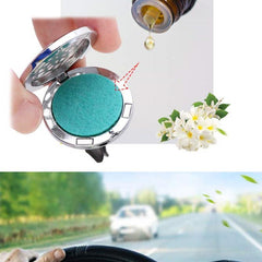 Aroma Locket Car Diffuser Air Freshener Purifier with 10 Pads