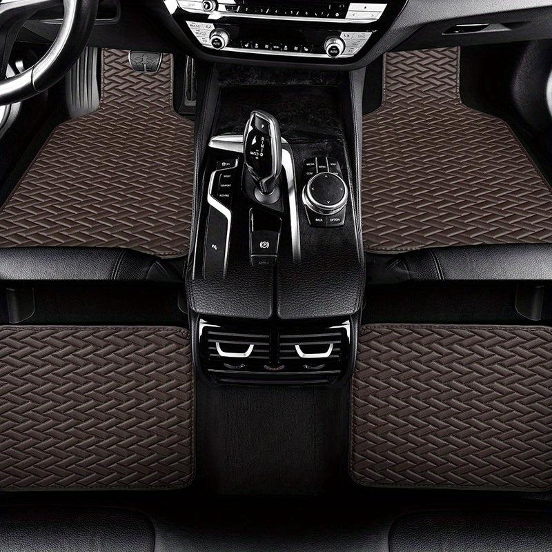 4pcs Universal Car Floor Mat Waterproof Full Set Car Carpet