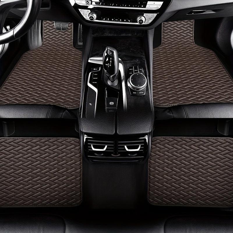 4pcs Universal Car Floor Mat Waterproof Full Set Car Carpet