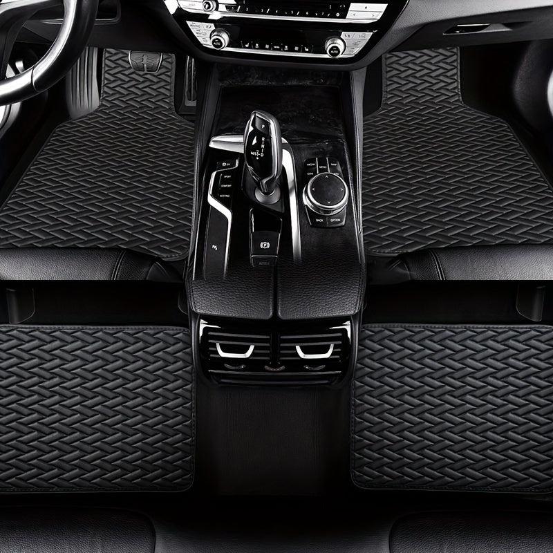 4pcs Universal Car Floor Mat Waterproof Full Set Car Carpet