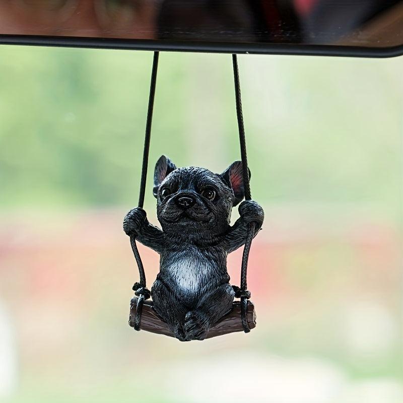 Car Pendant Net Red Swing Fighting Puppy Car Hanging