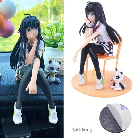 Japanese Anime Girl Statue PVC Cartoon Character in Stockings