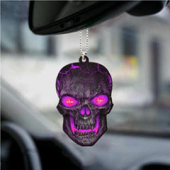 Skull Shaped Car Pendant Halloween Interior Decor
