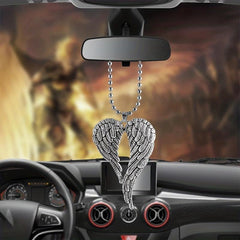 Sparkling Angel Wing Car Pendant - Holiday Gift