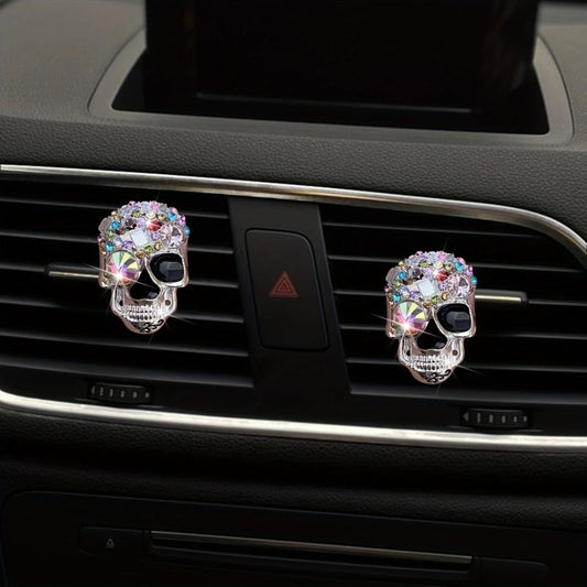 Skull Car Air Freshener Resin Clip Decoration Ornaments Car Perfume