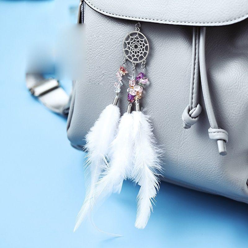 Dream Catcher Car Pendant with Feathers Wall Ornament Craft Wind Chime
