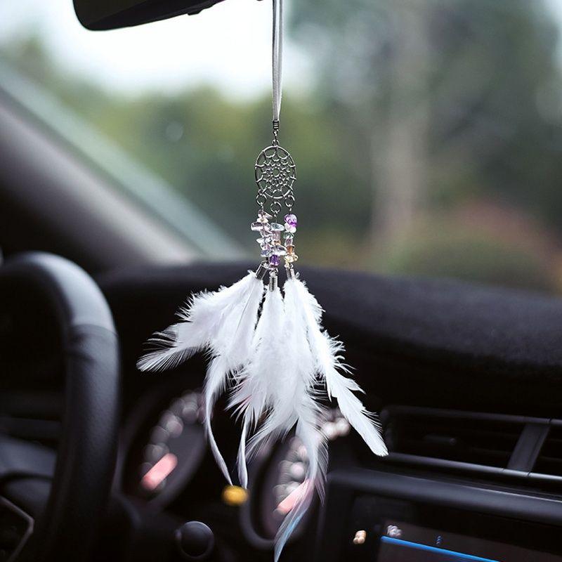 Dream Catcher Car Pendant with Feathers Wall Ornament Craft Wind Chime
