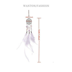 Dream Catcher Car Pendant with Feathers Wall Ornament Craft Wind Chime