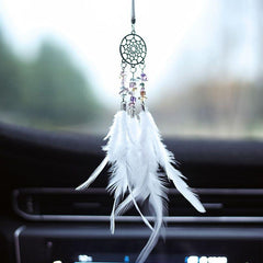 Dream Catcher Car Pendant with Feathers Wall Ornament Craft Wind Chime