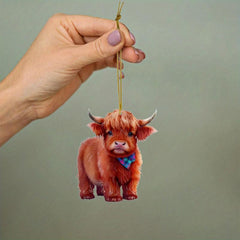 Plush Cow Pendant Acrylic Pendant Car Pendant