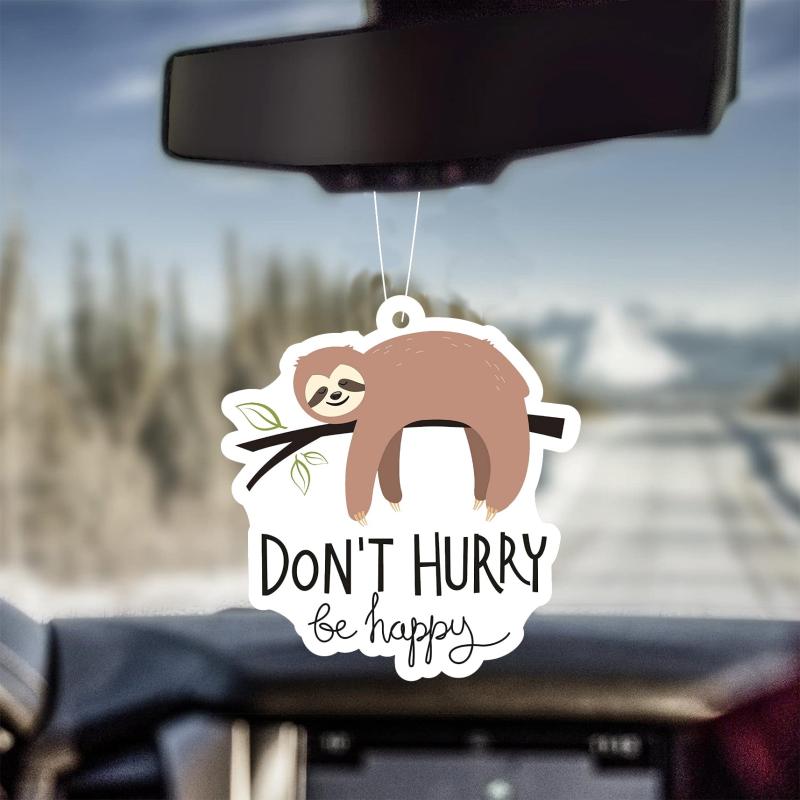 Happy Sloth Car Aromatherapy Sachets Air Freshener Fragrance Pendant