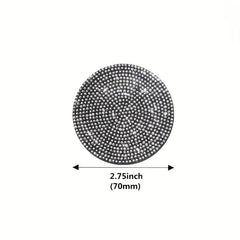 2pc Artificial Diamond Car Cup Mat Anti-slip Insulation Silicone Water Cup Mat