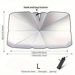 Telescopic Front Window Sunshade for Car - Keep Your Car Cool & Protected