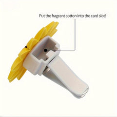 Sunflower Happy Face Car Air Outlet Fragrant Perfume Diffuser Clip