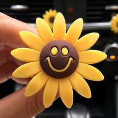 Sunflower Happy Face Car Air Outlet Fragrant Perfume Diffuser Clip